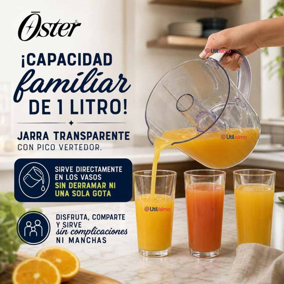 Exprimidor De Cítricos Oster® Blanco Rotación Bidireccional FPSTJU407W