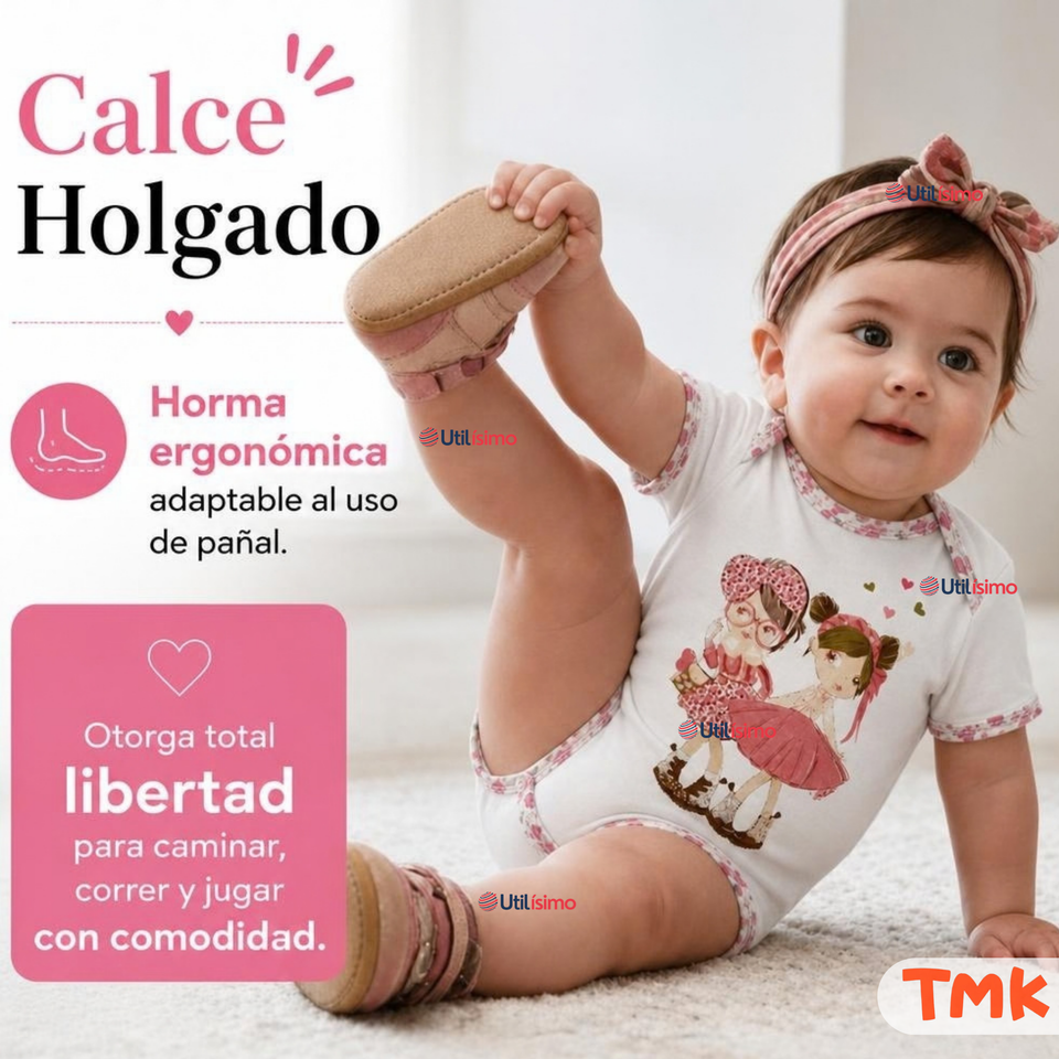 Pack 5 Bodys Manga Corta 100% Algodón Tedmimak Niña Sweet Girl