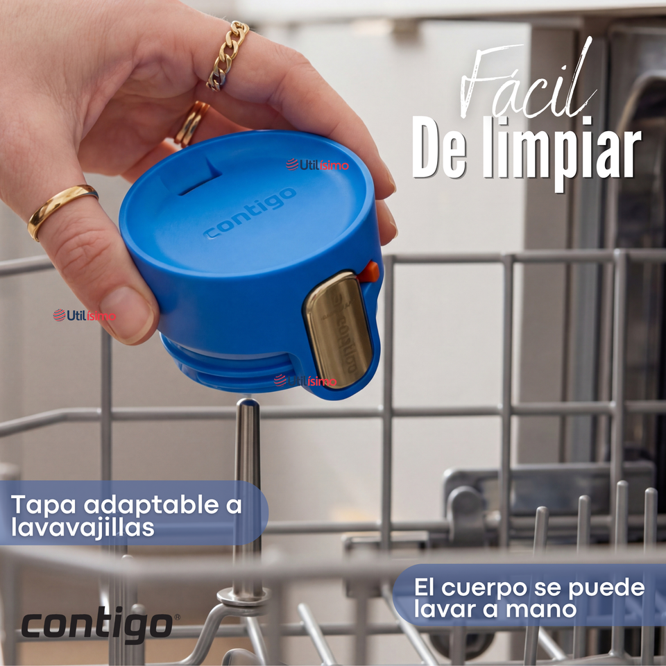 Vaso Térmico Contigo 473ml West Loop 3.0 Ally Love Acero Inoxidable Stellar