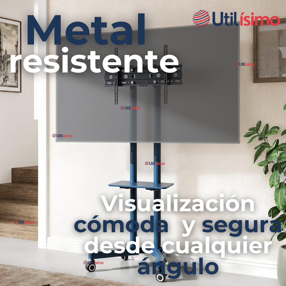 Soporte TV Grande Móvil Con Ruedas 32 a 75 Pulgadas 32 40 43 50 55 60 65 75