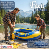 Bote Inflable Kayak + Remos + Bombín + Parches Capacidad 160kg 183x93cm