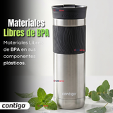 Vaso Térmico Contigo Byron Acero Inoxidable 2.0 Snapseal 710 Ml Plateado