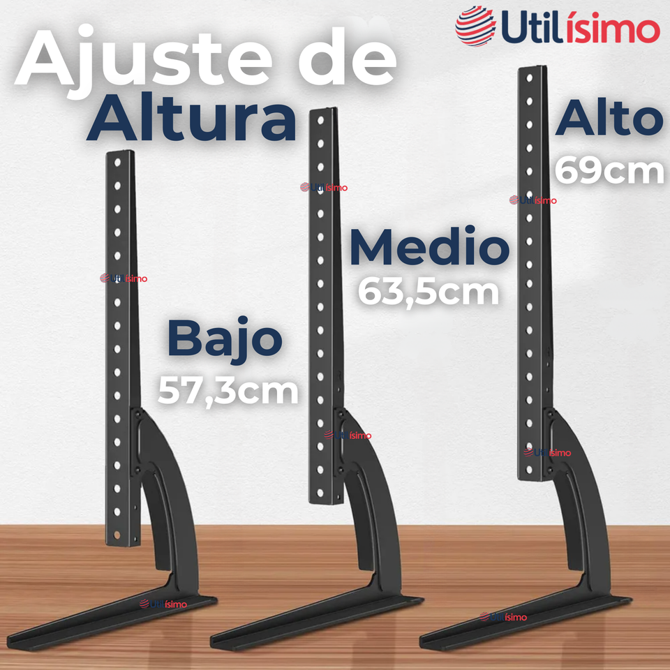 Soporte TV Mesa Ajustable 45Kg 37 a 75 Pulgadas 37 40 43 48 50 55 58 60 65 70 75