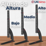 Soporte TV Mesa Ajustable 45Kg 37 a 75 Pulgadas 37 40 43 48 50 55 58 60 65 70 75