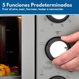 Horno con freidora de aire Oster® de 35 litros, puertas francesas, TSSTTV35FDMAFNS