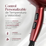 Secador De Cabello Profesional 3500W IRM Alta Potencia 2 Boquillas