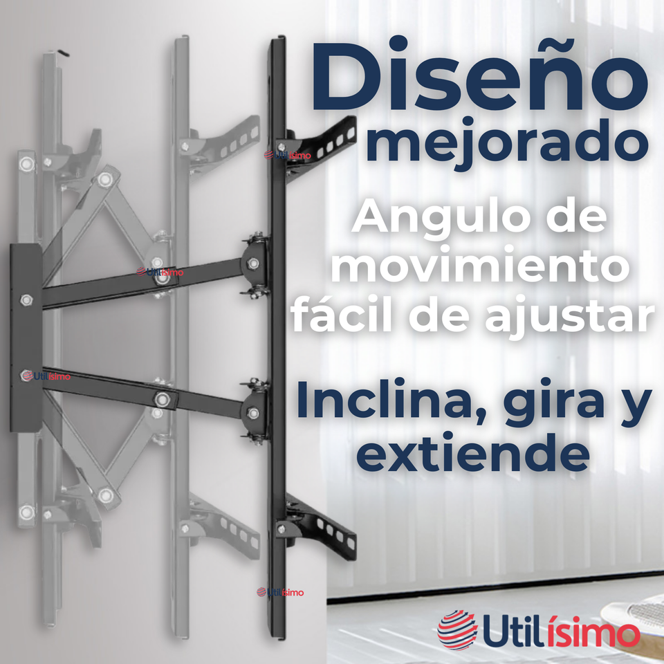 Soporte TV Pared Ajustable 50Kg 40 a  85 Pulgadas 40 43 50 55 60 65 70 75 77 80 82 85