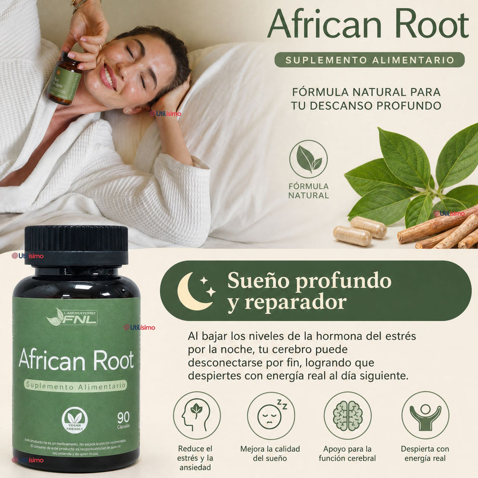 African Root 90 Cápsulas FNL Suplemento Alimentario