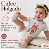 Pack 5 Bodys Manga Corta %100 Algodón Tedmimak Niña Pink Bunny