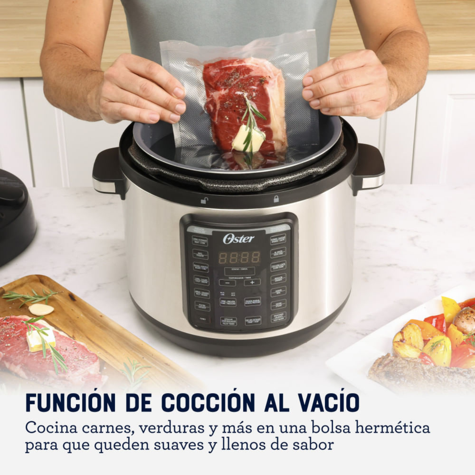 Oster Multiolla, Turbo, 7.5 L de Capacidad, con 14 Funciones Predeterminadas, Recubrimiento Oster DiamondForce, CKSTPCECT75DF