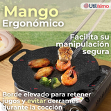 Sarten Antiadherente De Piedra Médica Redondo Plancha Bandeja Budare Parrilla