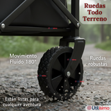 Carrito Compras Plegable Organizador Ideal Para El Camping 100Kg