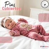 Enterito Tela Plush Rosado Bebé Niña
