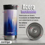 Vaso Mug Huron Couture Merlot Airbrush Térmico 473 Ml Contigo
