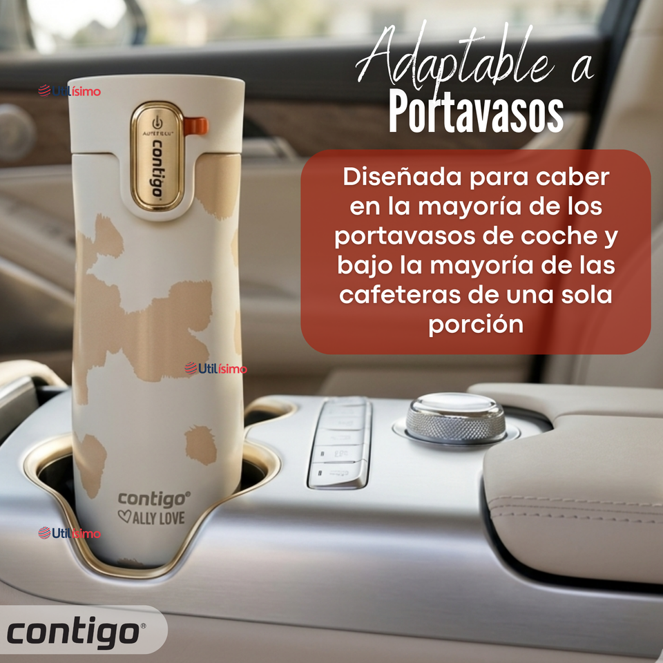 Vaso Térmico Contigo 473ml West Loop 3.0 Ally Love Acero Inoxidable Oatmilk
