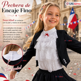 Traje Huasa Elegante NIña Conjunto 4 Piezas Tipico Fiestas Patrias
