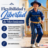 Traje Caporal Típico Completo Con Sombrero Azul Hombre Fiestas Patrias
