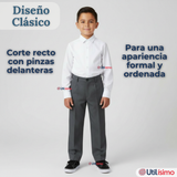Pantalón Escolar Colegio Clásico Niño Gris