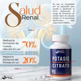 Citrato De Potasio 90 Cápsulas FNL Sabor Natural