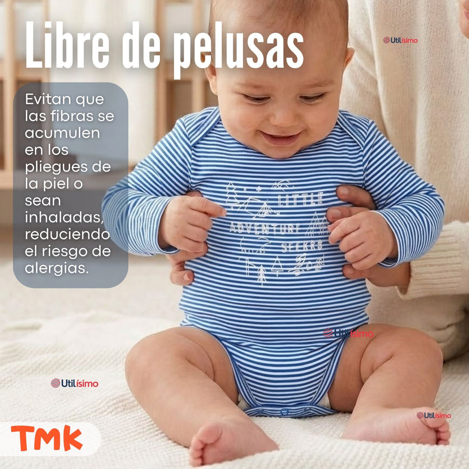 Pack 4 Bodys Manga Larga 100% Algodón Tedmimak Sweet Nature Bebé Niño