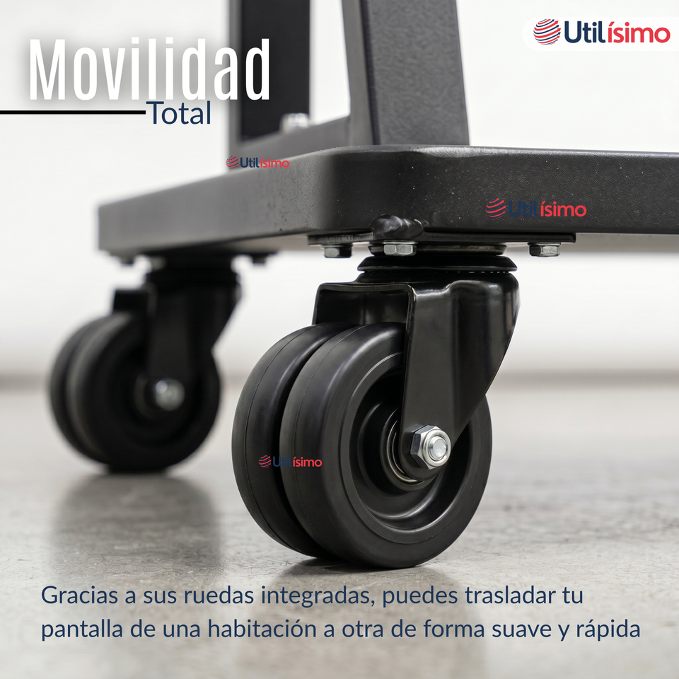 Soporte Base TV Móvil Con Ruedas 32 a 55 pulgadas  55kg Soporte Portátil 32¨40¨42¨ 43¨ 49¨ 50¨ 55¨