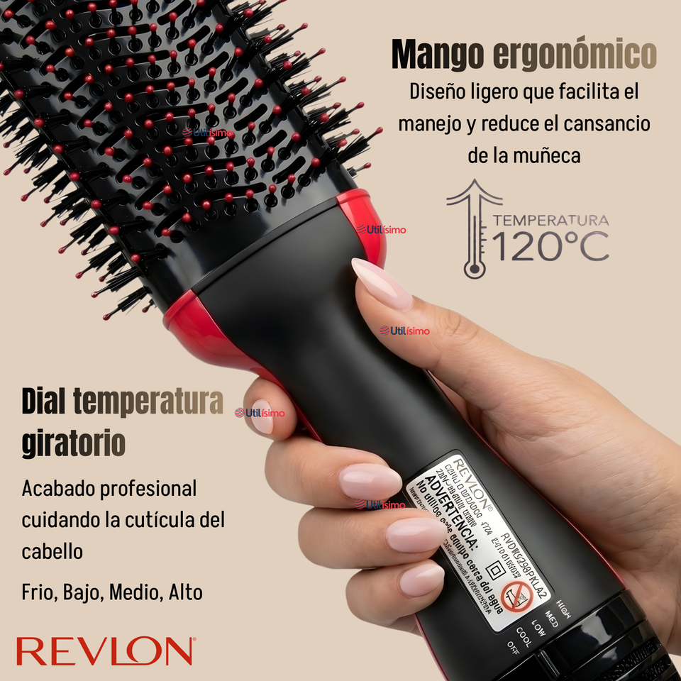 One Step Cepillo Secador Alisador 5 En 1  Revlon 1200W Multistyler