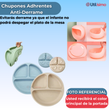Set De Alimentación Bebé Silicona De Oso 6 Piezas Libre BPA