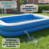 Piscina Inflable Rectangular 2mx1.2mx40cm Color Azul