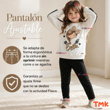 Conjunto 2 Piezas Polerón y Pantalón Buzo 100% Algodón Tedmimak Niña  beautiful charming