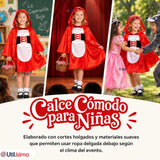 Disfraz Traje Vestido Caperucita Roja Personaje Cuento Infantil