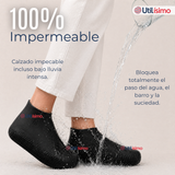 Pack 3 Pares Fundas Cubre Zapatos Negro Impermeable Surtidas Silicona Antideslizante