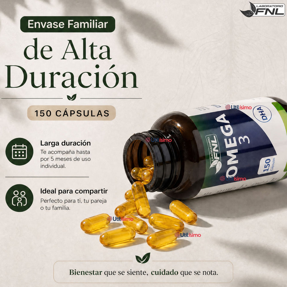 Omega 3 Big Size 150 Caps 1000mg Aceite Pescado