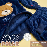 Conjunto Buzo Polerón Frizado Niños Bebes Corderito Liso 2 Piezas