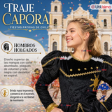 Traje Caporal Típico Tradicional Negro 2 Piezas Juvenil Fiestas Patrias