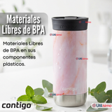 Vaso Térmico Contigo® Mug Huron Rose Quartz 473 ML Tecnología SNAPSEAL™