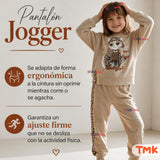 Conjunto 2 Piezas Polerón y Buzo 100% Algodón Tedmimak Niña Cat animal Print