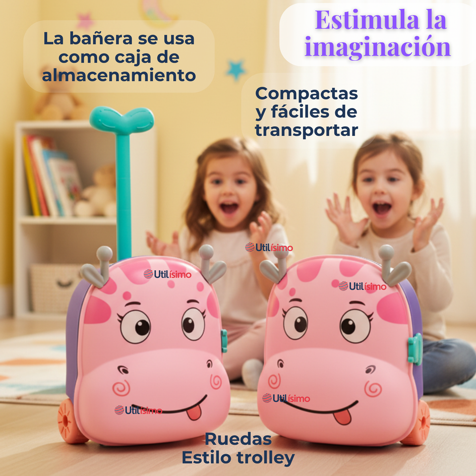 Muñeca Bebe Juguete Con Set Para Baño Con Accesorios