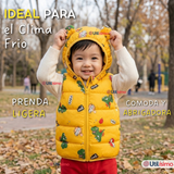 Parka Con Capucha Sin Manga Bebe Niño Infantil