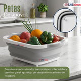 Tabla De Picar Plegable  3 En 1 Drenaje Multiuso Cocina Silicona