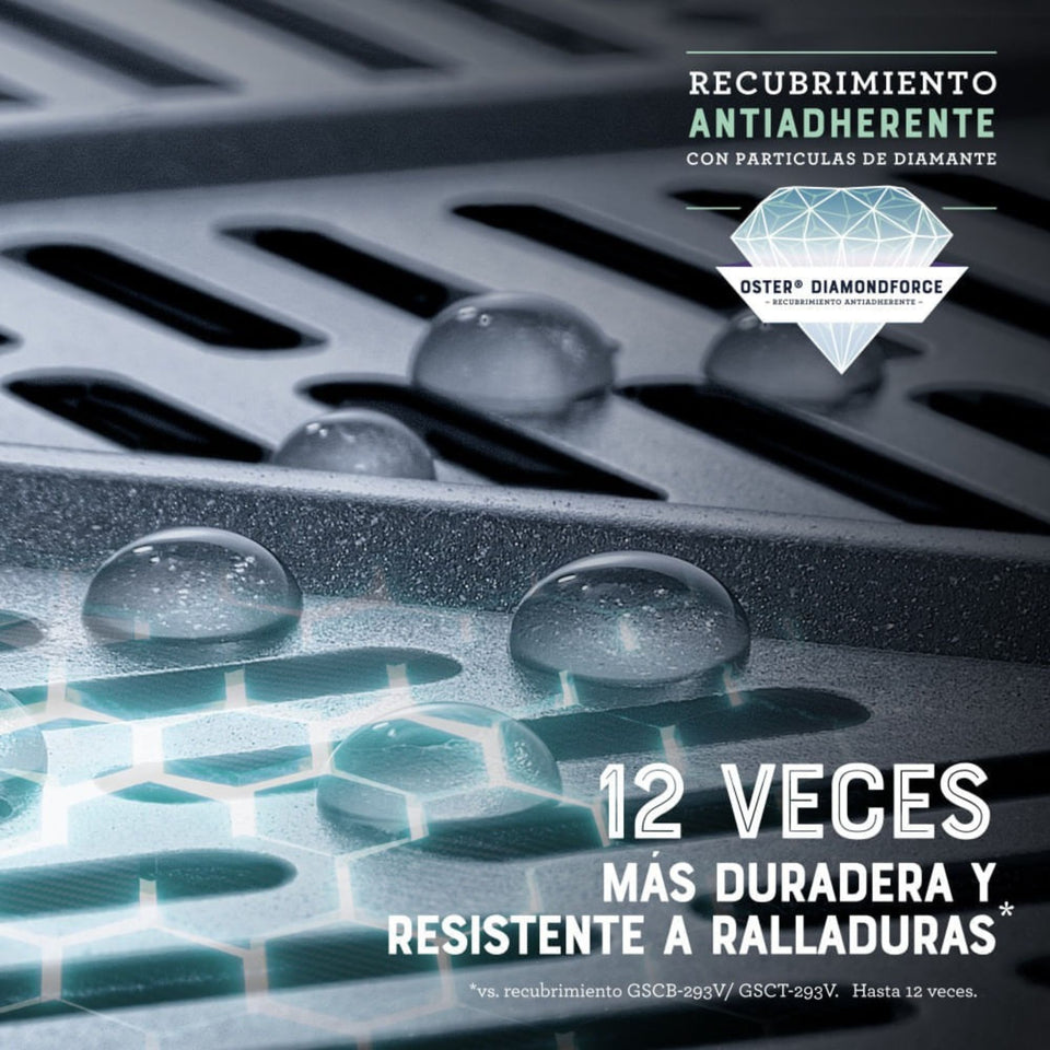 Oster® Freidora de Aire Digital, Recubrimiento Oster® DiamondForce, 6L de Capacidad, 10 Programas Automáticos, CKSTAF60WDDF