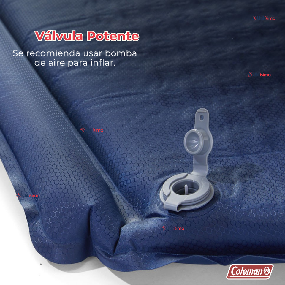 Colchoneta Coleman® Montauk™ Inflable Para Adultos Azul Nocturno