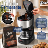 Cafetera programable Oster® 8 tazas en acero inoxidable BVSTDC10SS