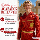 Traje Caporal Típico 2 Piezas Rojo Hombre Fiestas Patrias