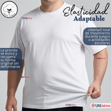 Pack 3 Camisetas Poleras Algodón Primera Capa Manga Corta Blanco Hombre