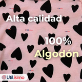 Pack 4 Bodys Niña Manga Corta Tedmimak 100% Algodón Cat Love
