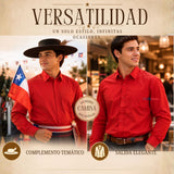 Camisa Roja Huaso Juvenil Clásica Regular Fit Fiestas Patrias