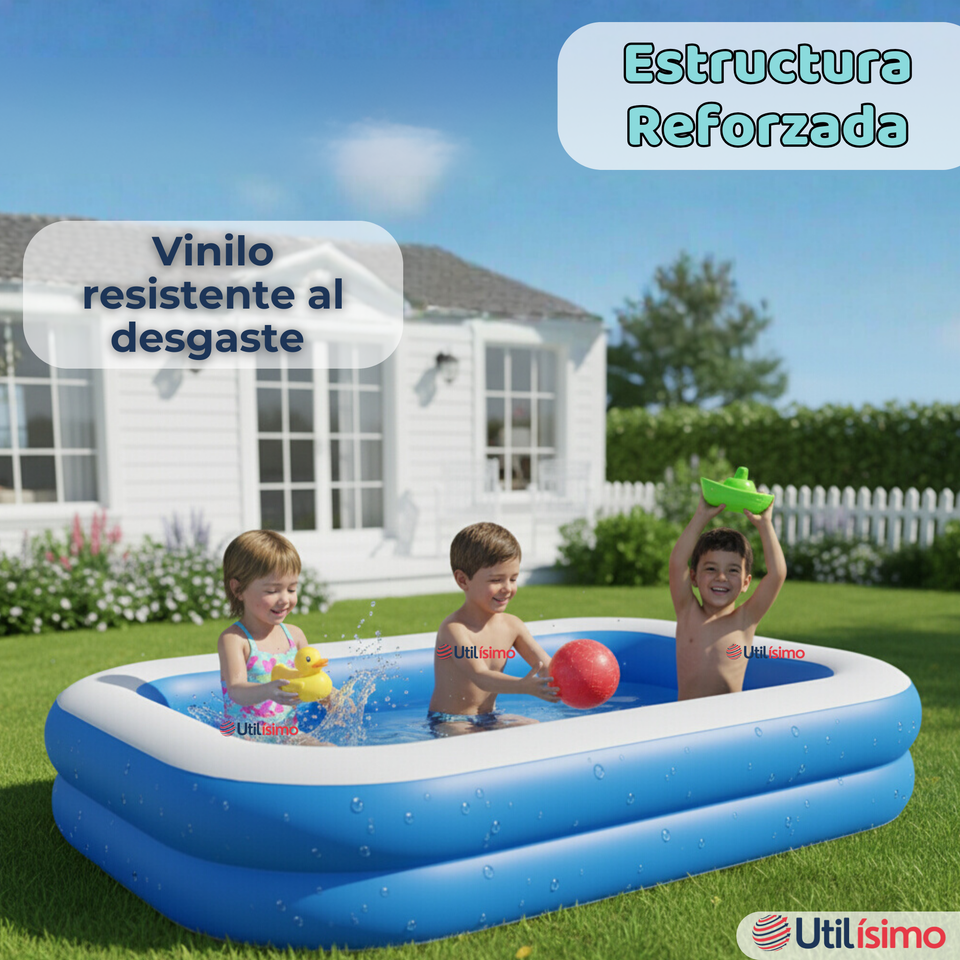 Piscina Inflable Rectangular 2.62mx1.75mx51cm Color Azul