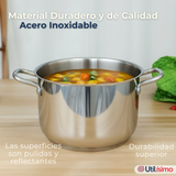 Bateria Cocina Cacerolas 8 Piezas Juego De Ollas Acero Inoxidable