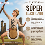 Pack 3 Poleras Efecto Piel Con Tatuajes Niño Rapa Nui Fiestas Patrias