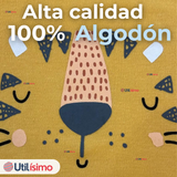 Pack 5 Bodys Niño Manga Corta Tedmimak 100% Algodón Baby Tiger
